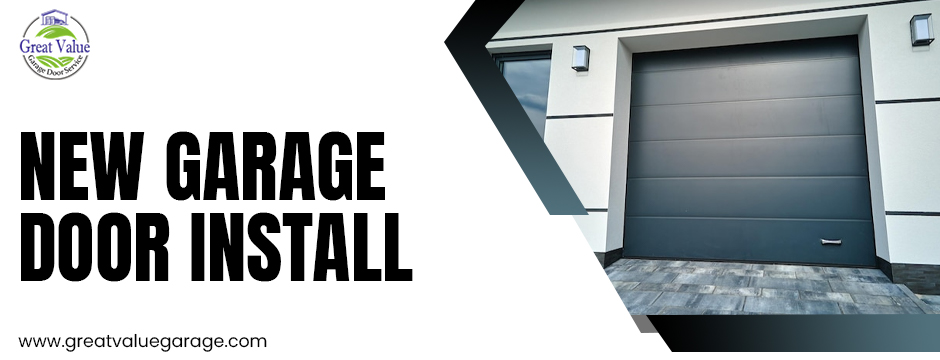new garage door install