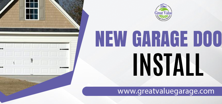 new garage door install