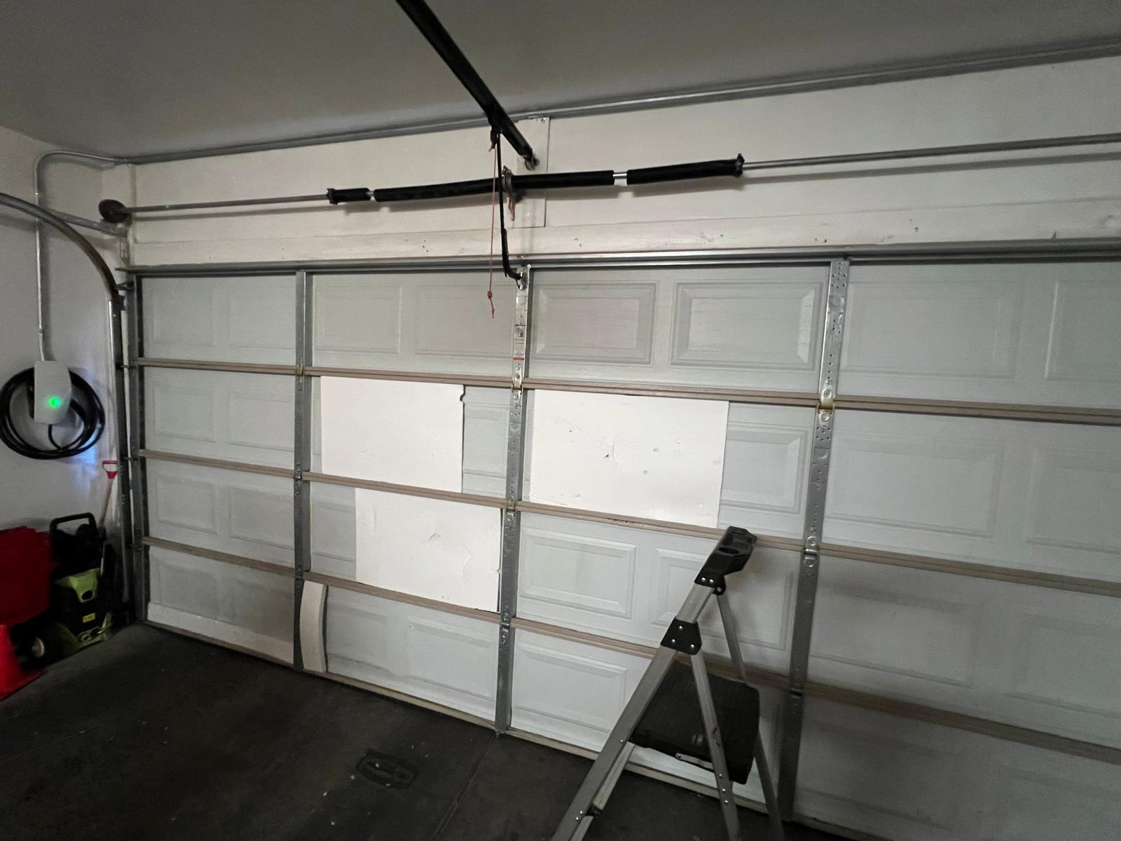 Off track garage door repair