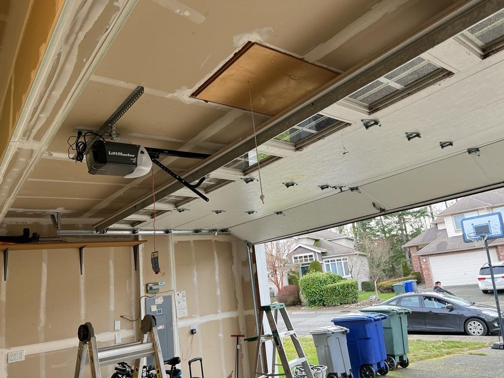 Garage door installation