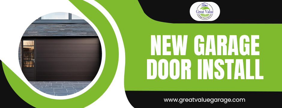 New garage door install
